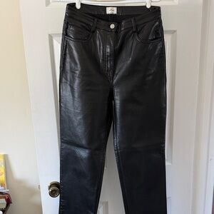 Wilfred Melina Black Faux Leather Pants